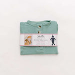 Emerson Knotted Baby Gown & Hat Set | Mint | Milk & Baby
