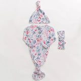 Bloom |Baby Gown and Hat Set with Headband