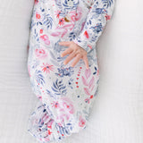 Bloom |Baby Gown and Hat Set with Headband