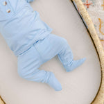 Emerson Top and Bottom | Hat Set | Baby Blue Milk & Baby