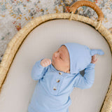 Emerson Top and Bottom | Hat Set | Baby Blue Milk & Baby