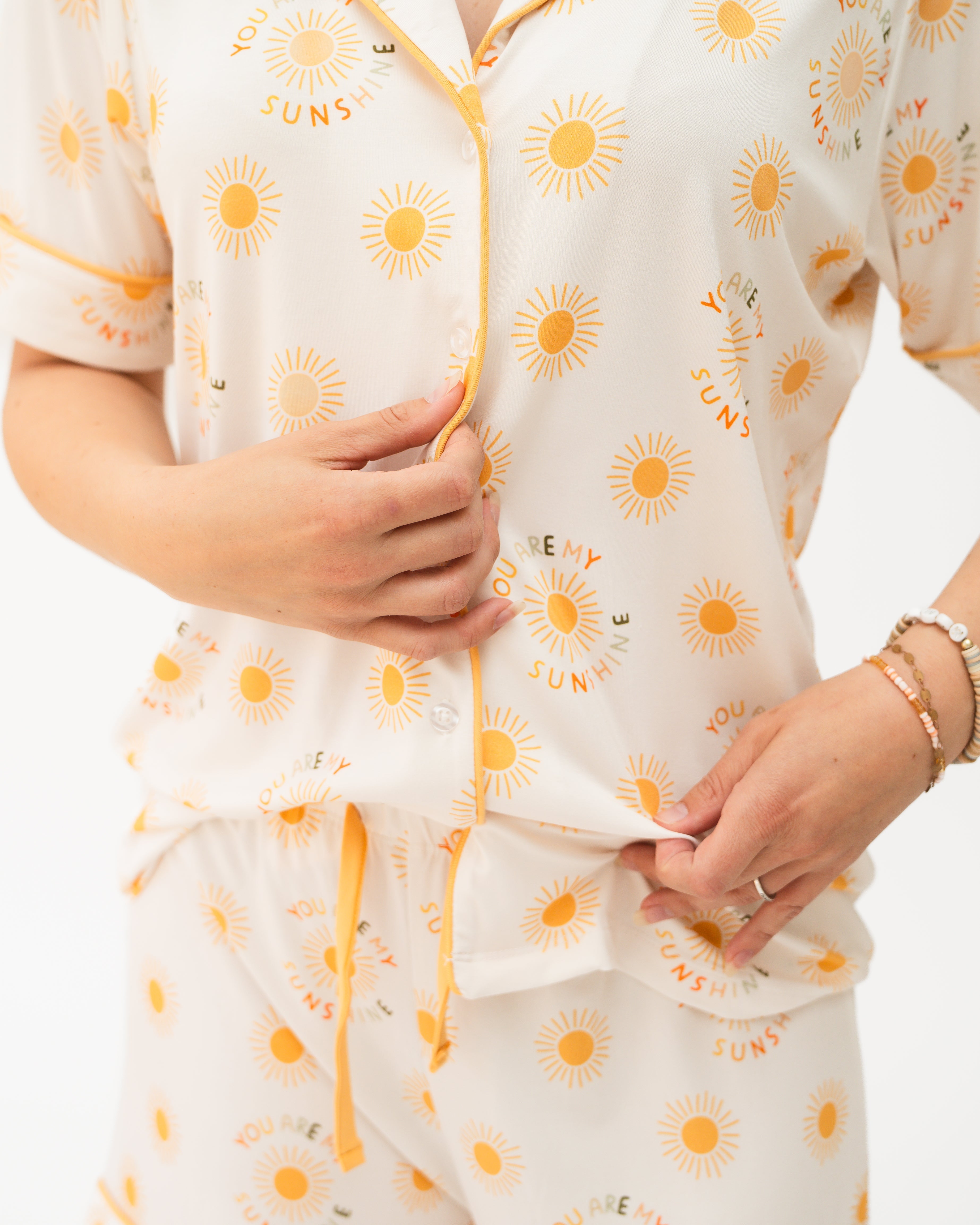 You Are My Sunshine Adult Pajamas worn