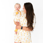 You Are My Sunshine Adult Pajamas detail