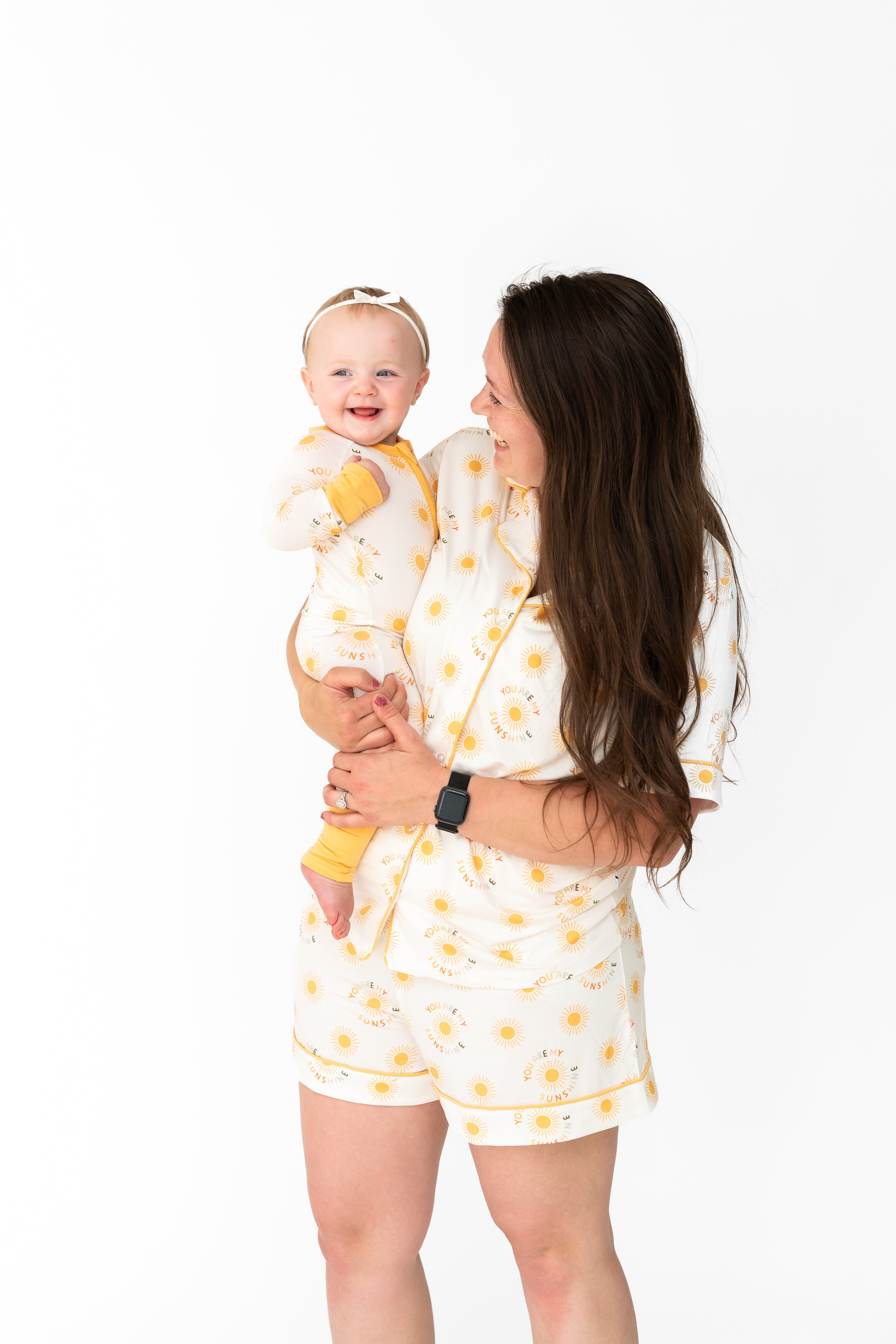 You Are My Sunshine Adult Pajamas detail