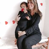 Black Rib Women's Dream Nursing Pajamas Milk & Baby