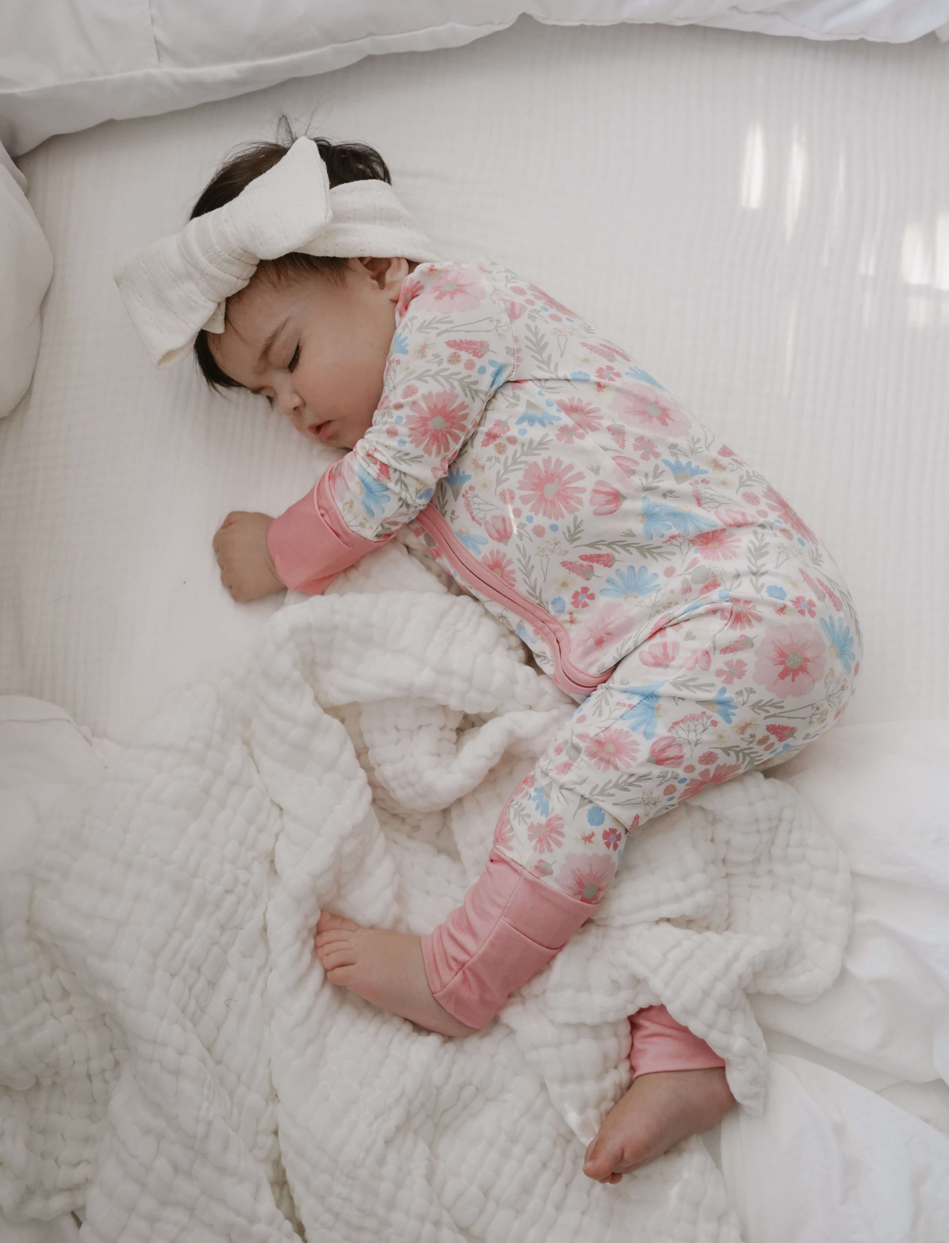 Luna + Luca Wildflowers Bamboo Jumpsuit | Milk & Baby