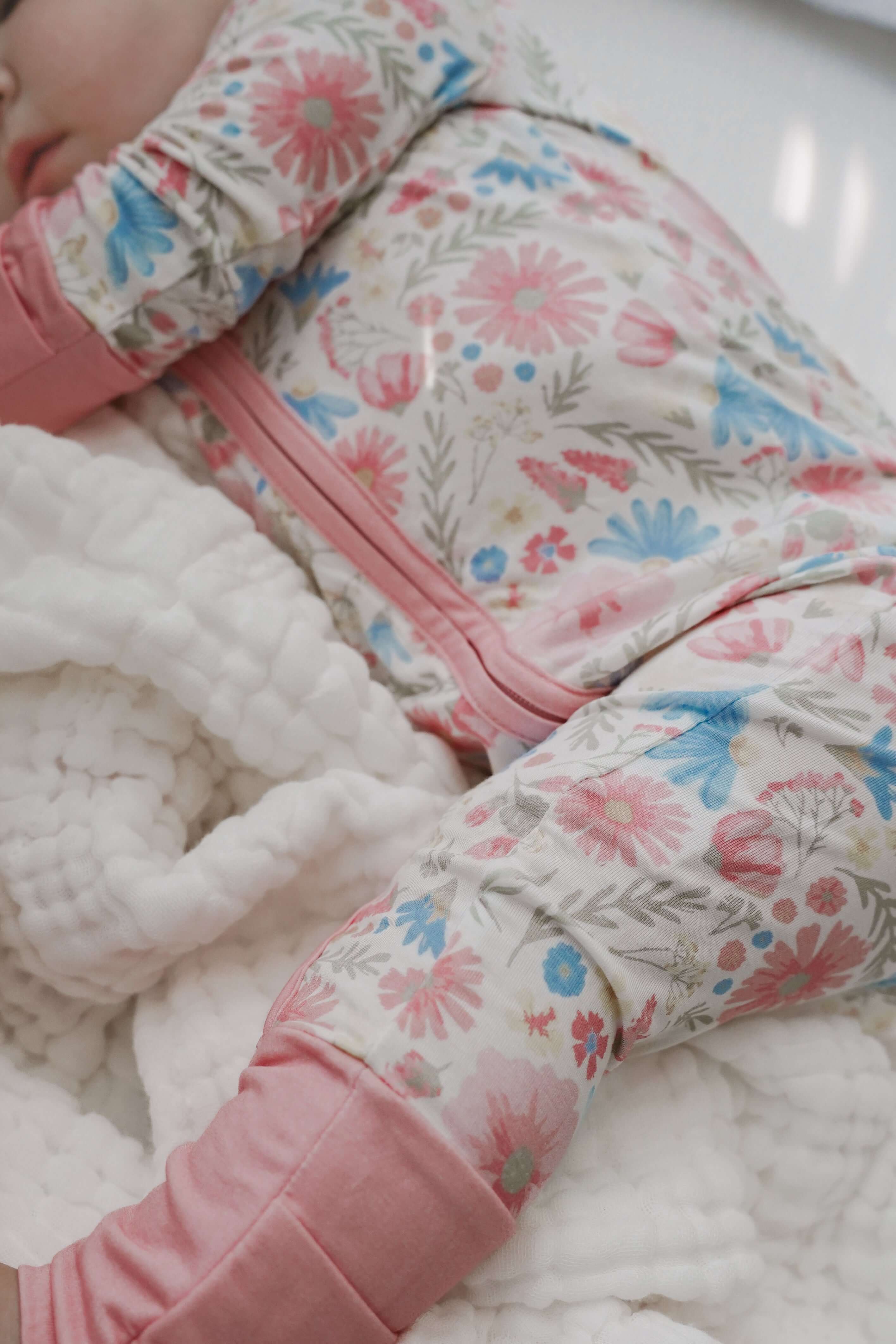 Luna + Luca Wildflowers Bamboo Jumpsuit | Milk & Baby