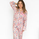 Lillian's Garden Butterflies Bamboo Women's Luxe Lounge Set