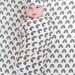 Simple Rainbow Dream Swaddle & Beanie | Milk & Baby