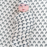 Simple Rainbow Dream Swaddle & Beanie | Milk & Baby