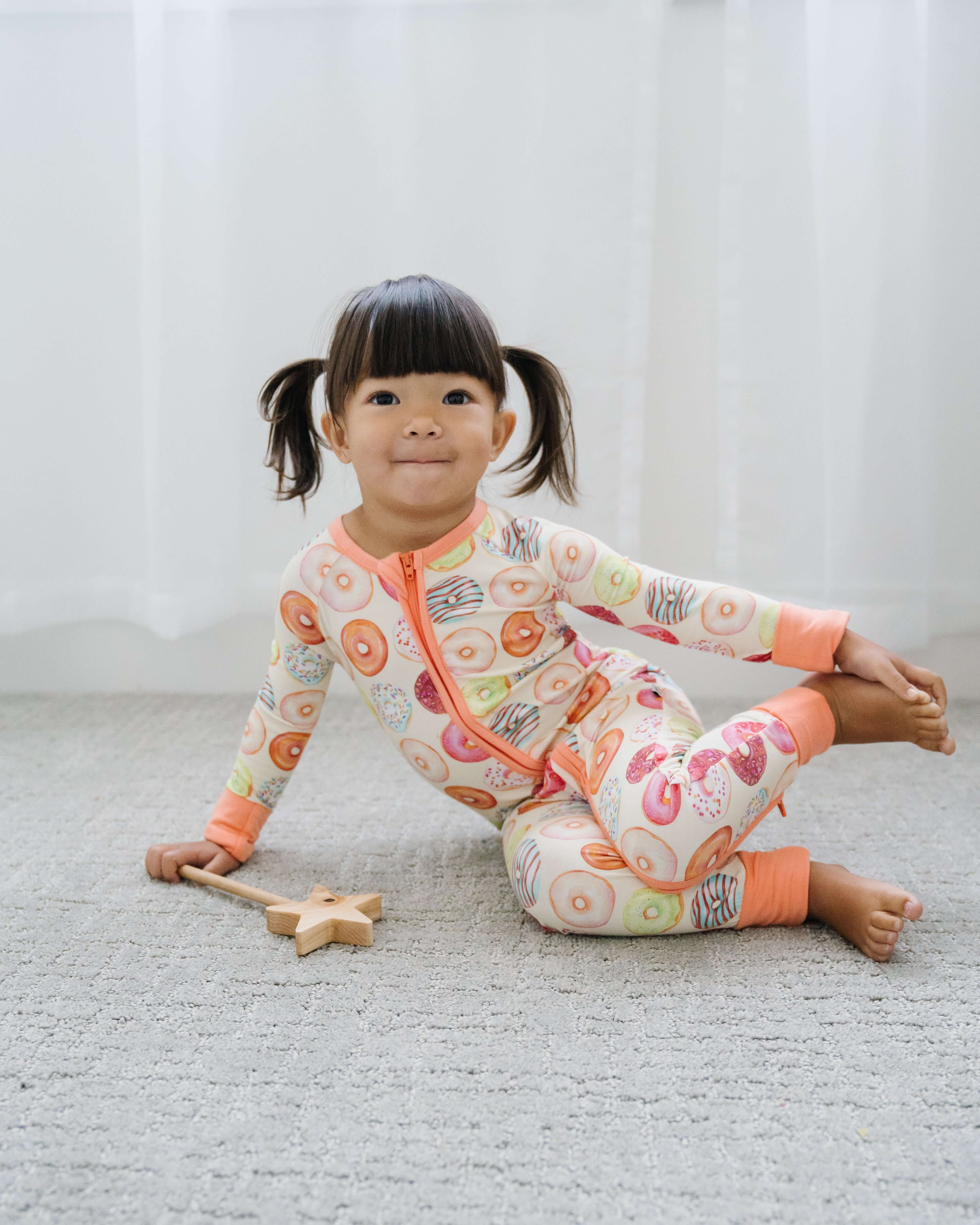 Donut Mind If I Do Zipper Lounger | Milk & Baby