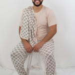 Sandy Smiles Checkers Dream Men's Pajamas Milk & Baby