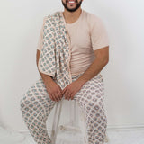 Sandy Smiles Checkers Dream Men's Pajamas Milk & Baby