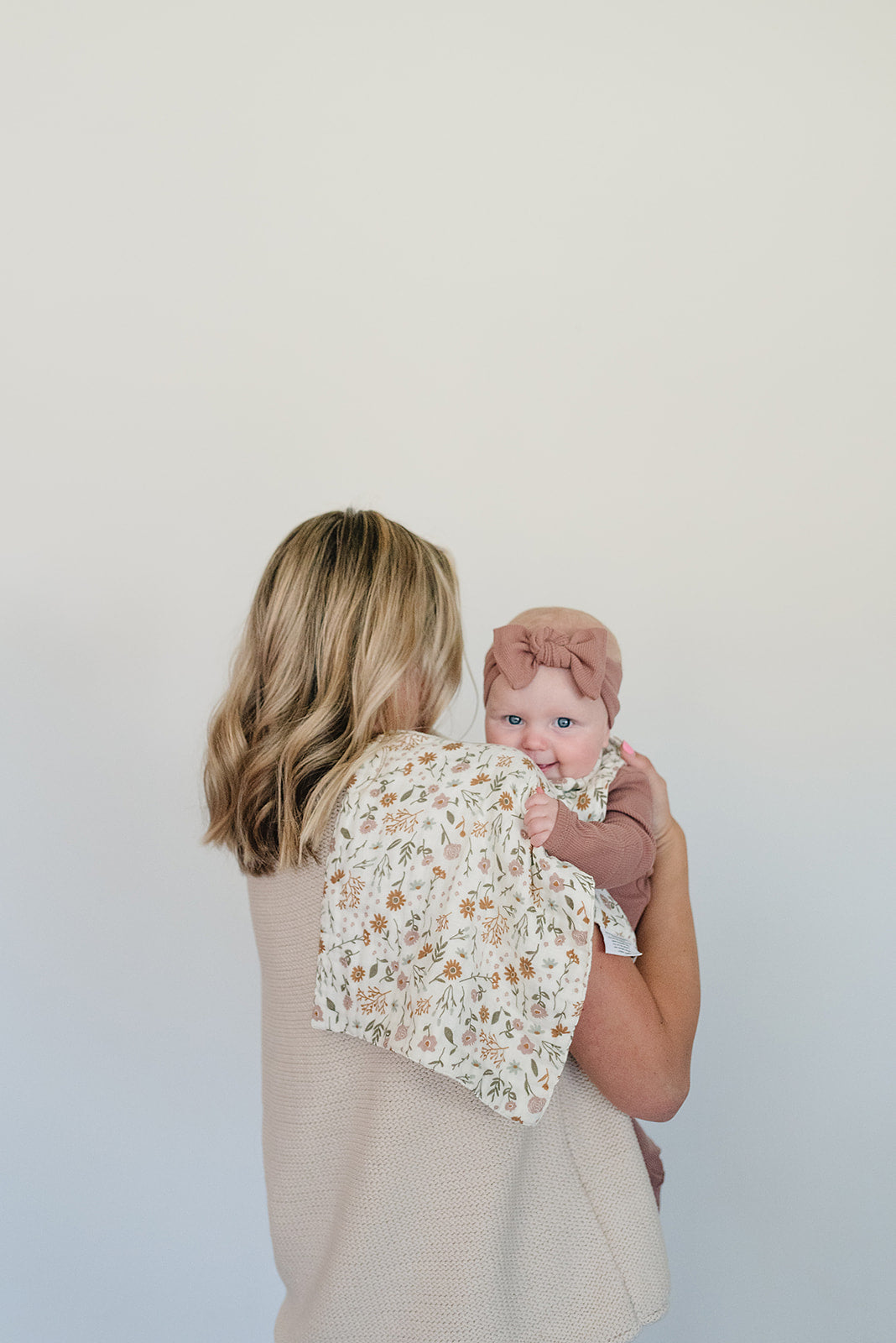 Dusty Rose Organic Cotton Ribbed Head Wrap | Milk & Baby