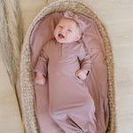 Dusty Rose Bamboo Knot Gown Milk & Baby