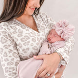Natural Leopard | Bamboo Knit Mommy Robe
