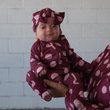 Heather Rose Dot | Bamboo Head Wrap