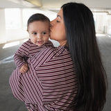 Maroon Stripe | Bamboo Zip Pajamas