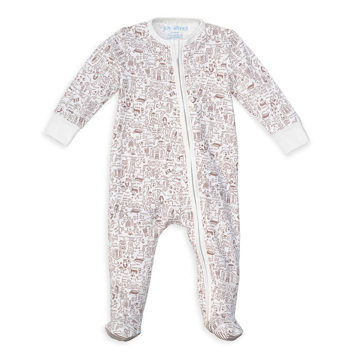 Good Dog Zip Baby Onesie | Milk & Baby