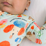 Mindful Doggos | Bamboo Footie Onesie Sleeper | "Mental Health Matters" | Milk & Baby