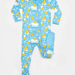 Soft & Stretchy Zipper Footie - Rubber Duckies | Milk & Baby