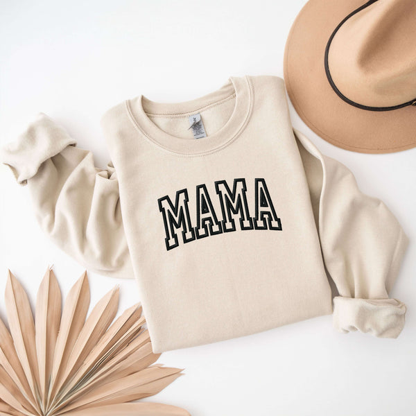 Embroidered Mama | Sweatshirt Milk & Baby