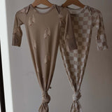 Checkerboard | Bamboo Knotted Gown