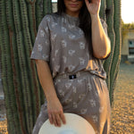 Highland | Women's Boxy Tee Lounge Set | A staff favorite! This ultra-comfy set is perfect for sleep or lounging around the house. It features a relaxed boxy tee and wide-leg pants for easy, breezy comfort. Be sure to match your mini in our baby and toddl