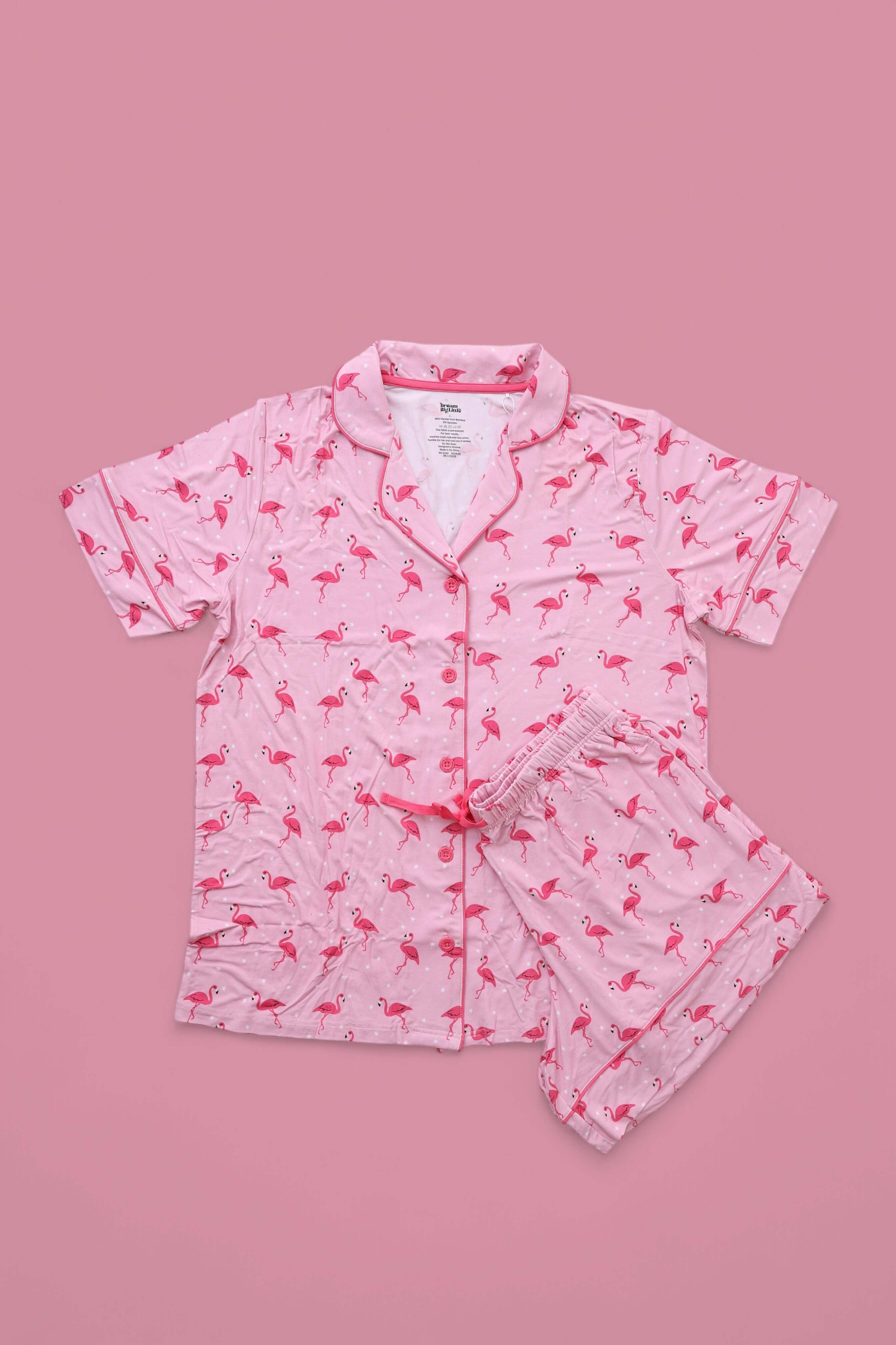 Flocking Flamingo Women's Dream Short Set | Milk & Baby