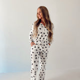 Black & White Yin Yang | Women's Bamboo Pajamas | Milk & Baby