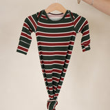 Holiday Stripe | Bamboo Knotted Gown