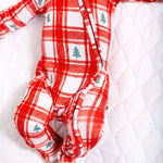 PLAID PINES | ZIP ROMPER | Milk & Baby