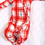 PLAID PINES | ZIP ROMPER | Milk & Baby