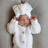 Luna + Luca Classic Purl Knit Jumpsuit - White