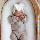 Luna + Luca Classic Purl Knit Jumpsuit - Heather Beige