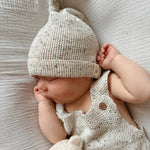 Luna + Luca Novelty Knit Romper - Black Speckle | Milk & Baby