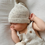 Luna + Luca Novelty Knit Romper - Black Speckle | Milk & Baby