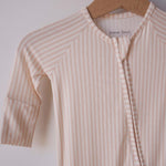 Sadie Stripe | Bamboo Zip Pajamas | Milk & Baby