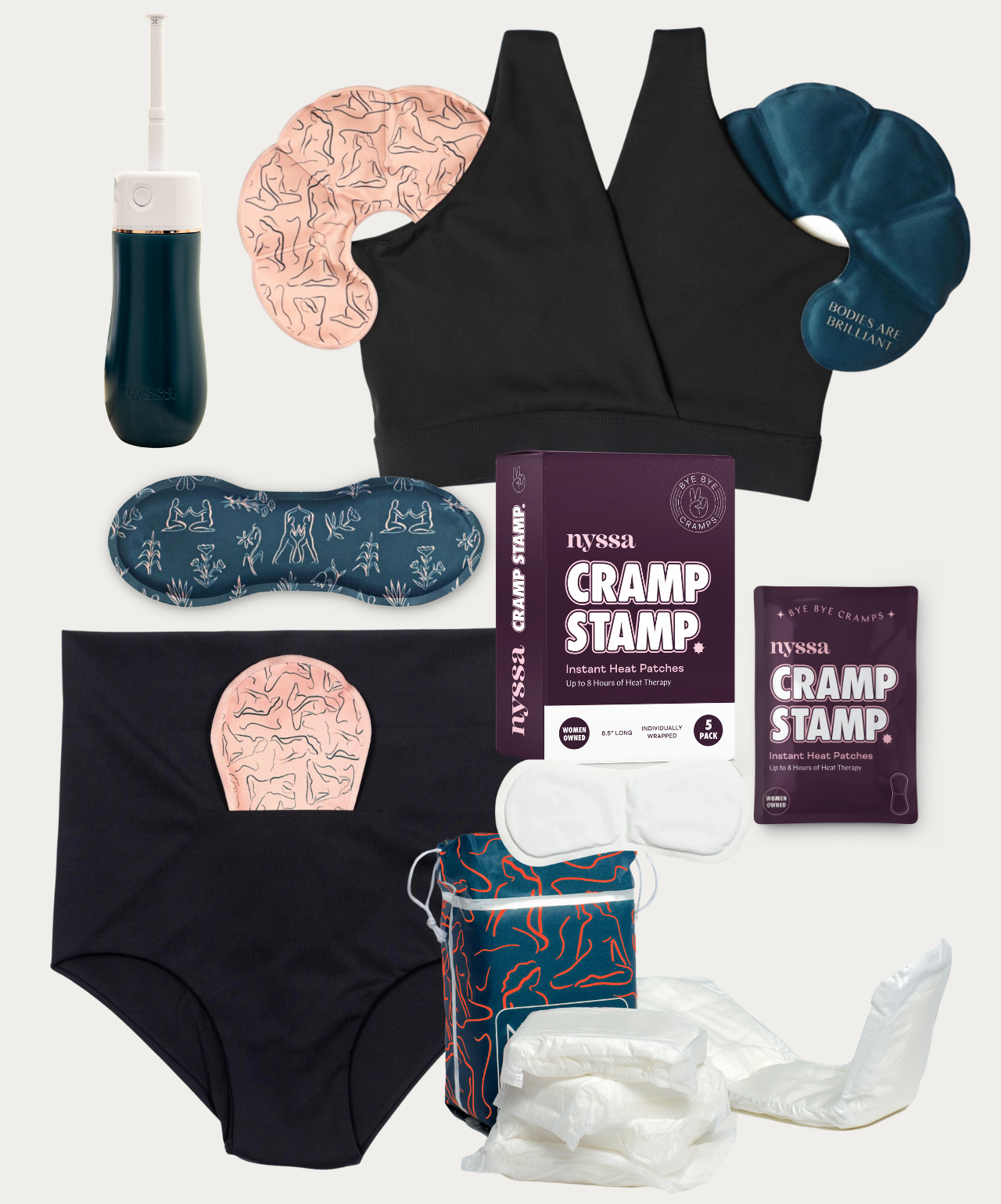 Nyssa Classic Black Essential Postpartum Recovery Kit