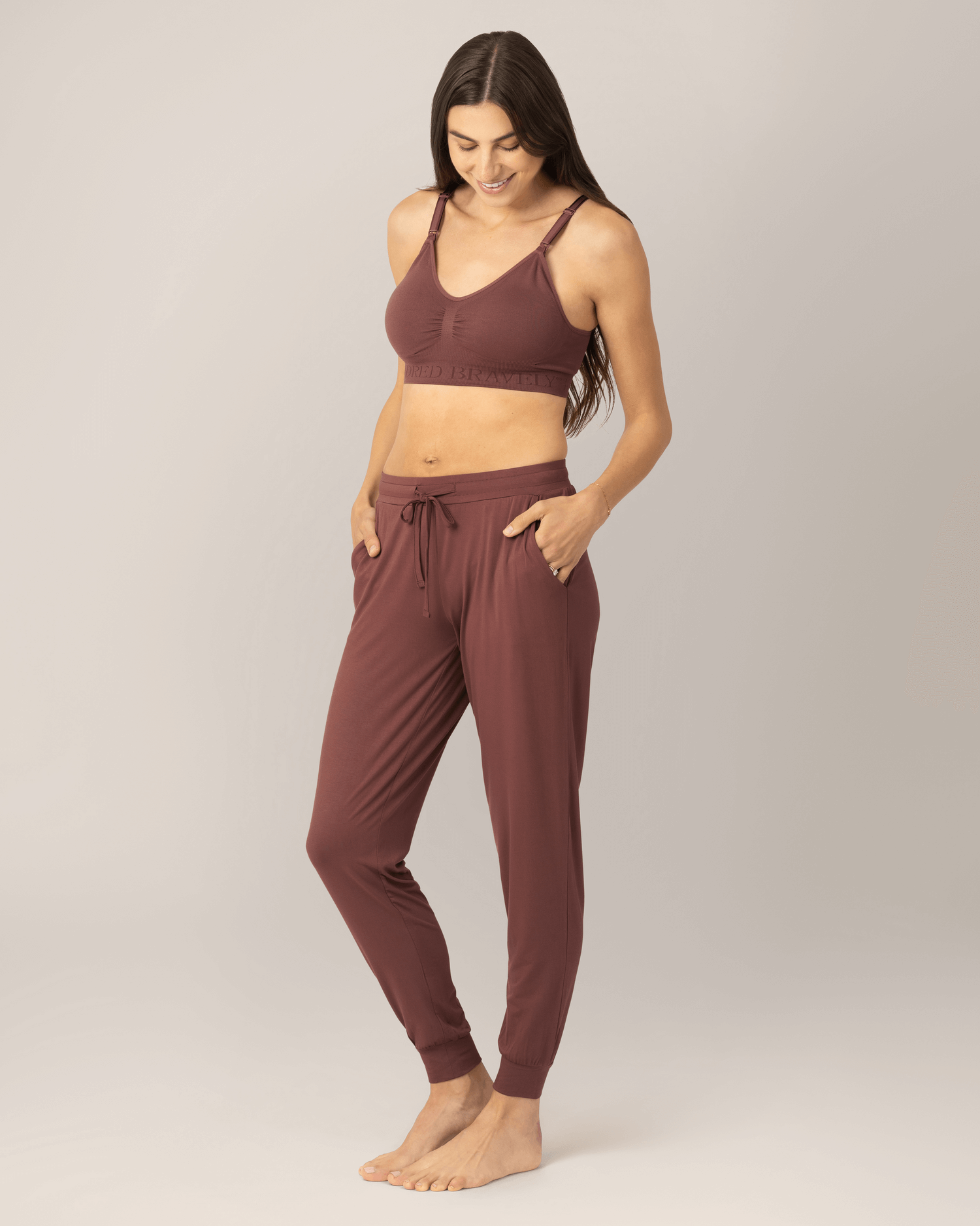 Everyday Lounge Jogger | Redwood | Milk & Baby