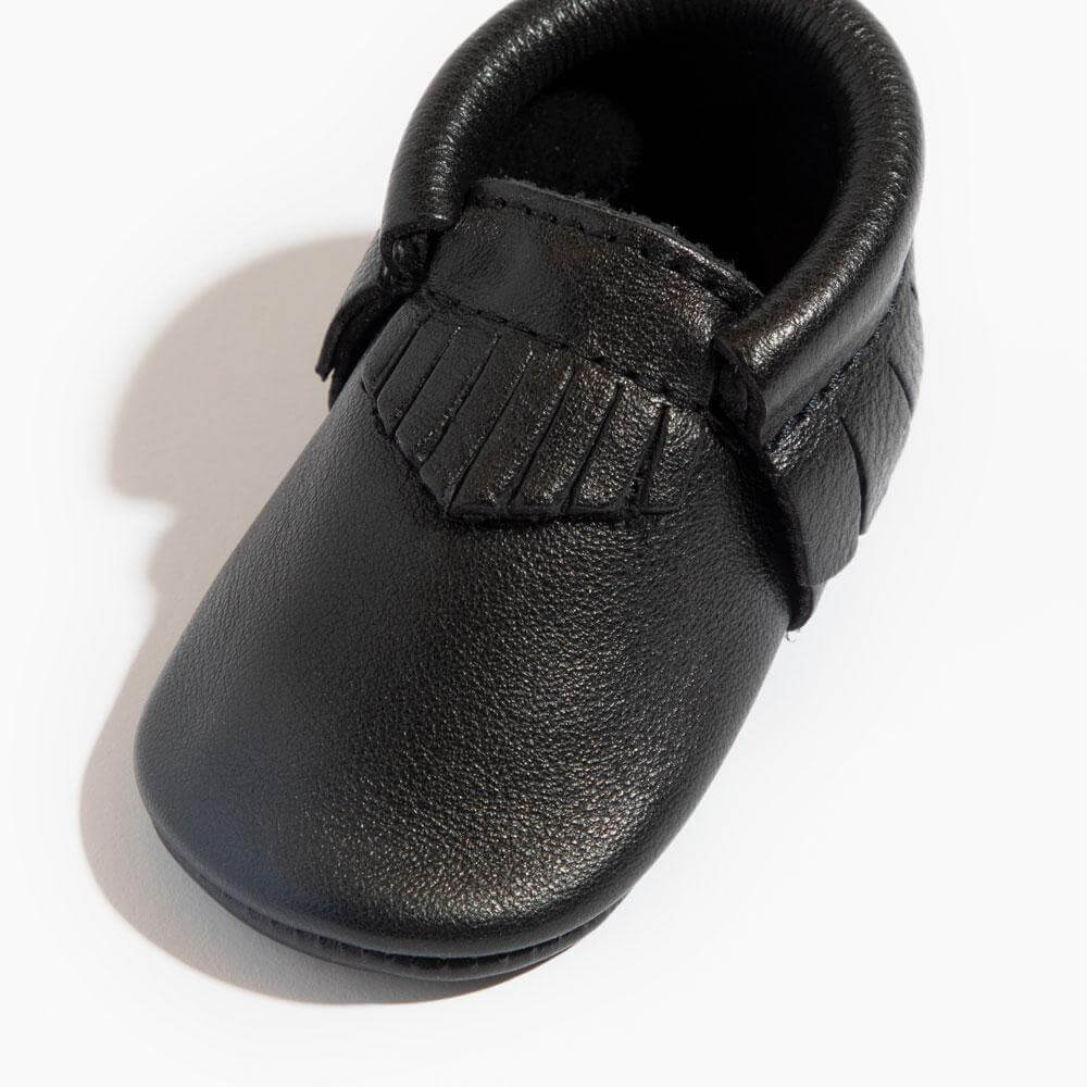 Ebony Moccasin Baby Shoe | Milk & Baby
