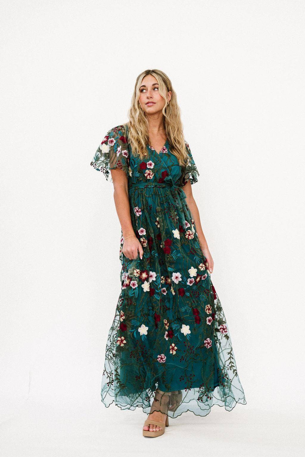 Claya Dress in Emerald | Nursing Friendly | Milk & Baby