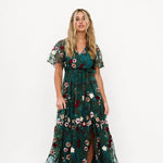 Claya Dress in Emerald | Nursing Friendly | Milk & Baby