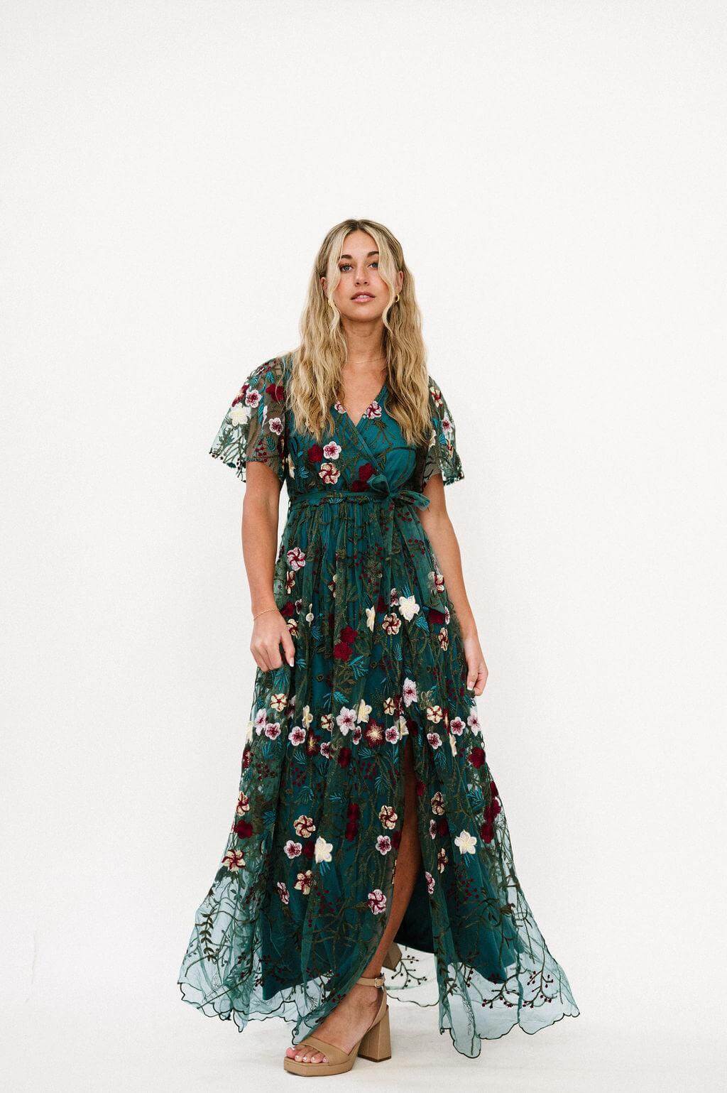 Claya Dress in Emerald | Nursing Friendly | Milk & Baby