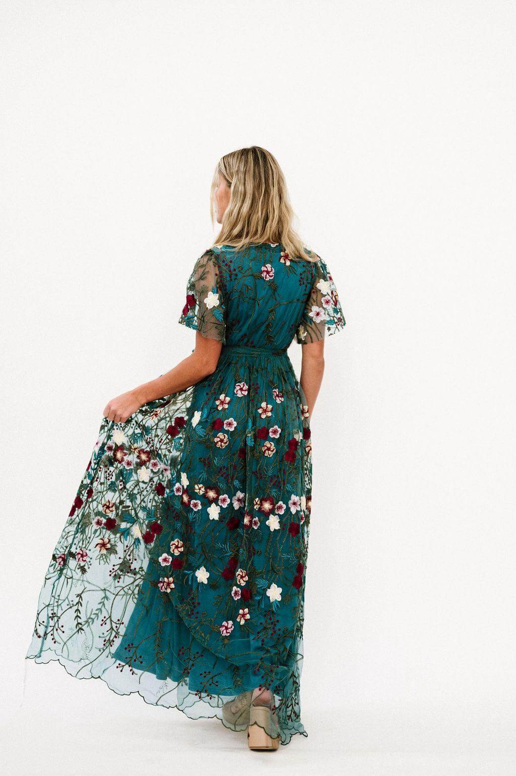 Claya Dress in Emerald | Nursing Friendly | Milk & Baby