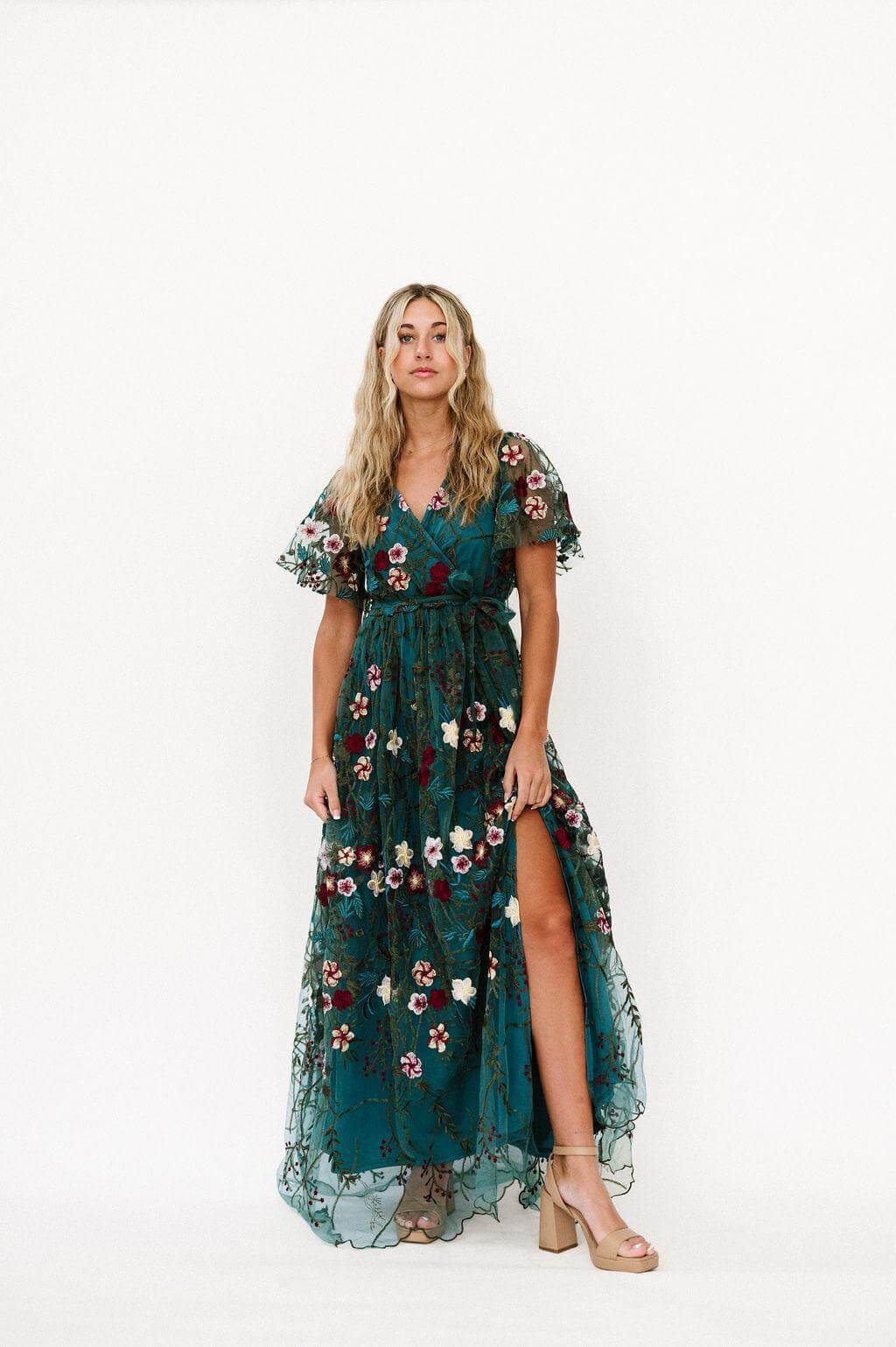 Claya Dress in Emerald | Nursing Friendly | Milk & Baby