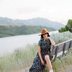 Shay Overall Dress | Floral Navy | Milk & Baby