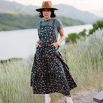 Shay Overall Dress | Floral Navy | Milk & Baby