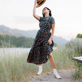 Shay Overall Dress | Floral Navy | Milk & Baby