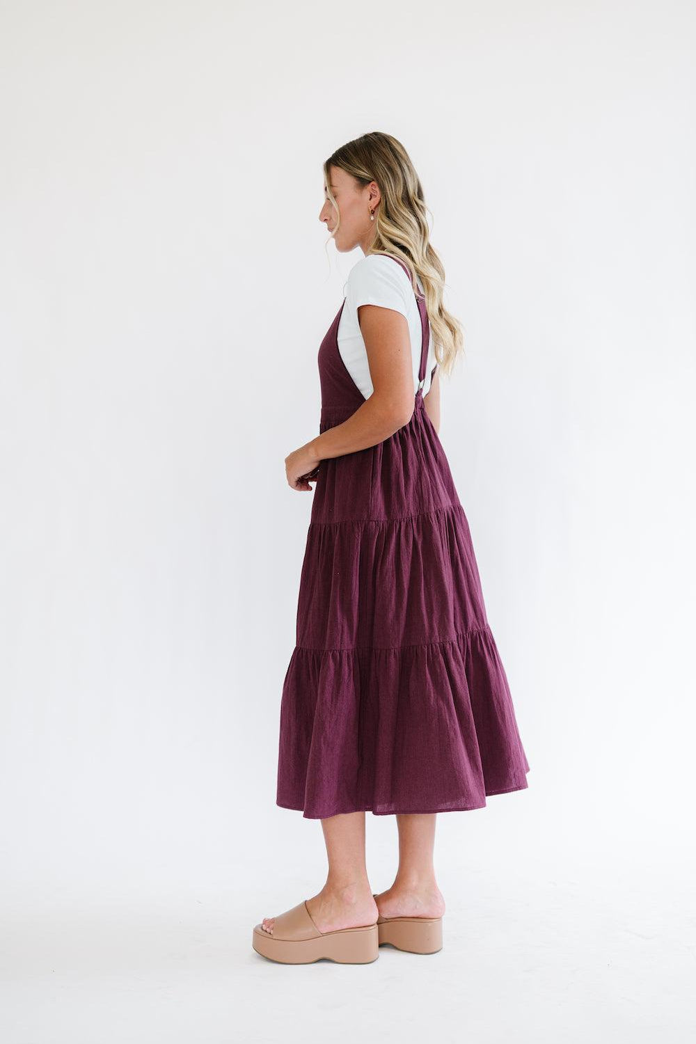 Shay Overall Dress | Plum | Milk & Baby